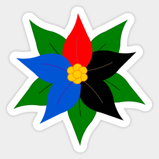 Pride Poinsettia Sticker